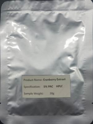 5% PAC HPLC  Facial Beauty 80 Mesh Cranberry Extract Powder GMP/DML